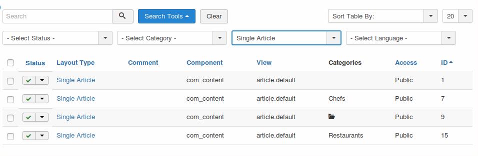 Single Article View Layouts